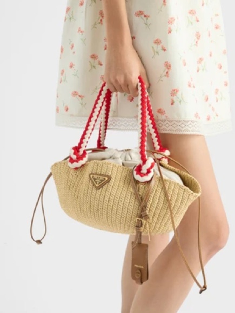 Prada Rope-Handle Small Crochet Bag